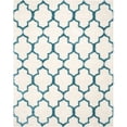 thumbnail image 3 of SAFAVIEH Yadira Geometric Quatrefoil Kids Shag Area Rug, Ivory/Blue, 8'6" x 12', 3 of 5