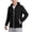 Black, variant on Girls Waterproof Rain Jacket Lightweight High Neck Packable Hooded Raincoat Active Outdoor Windbreaker Jacket Navy 7-8Years