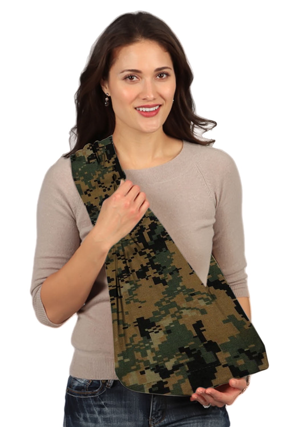 HugaMonkey Camouflage Green & Black Military Baby Carrier Sling Large