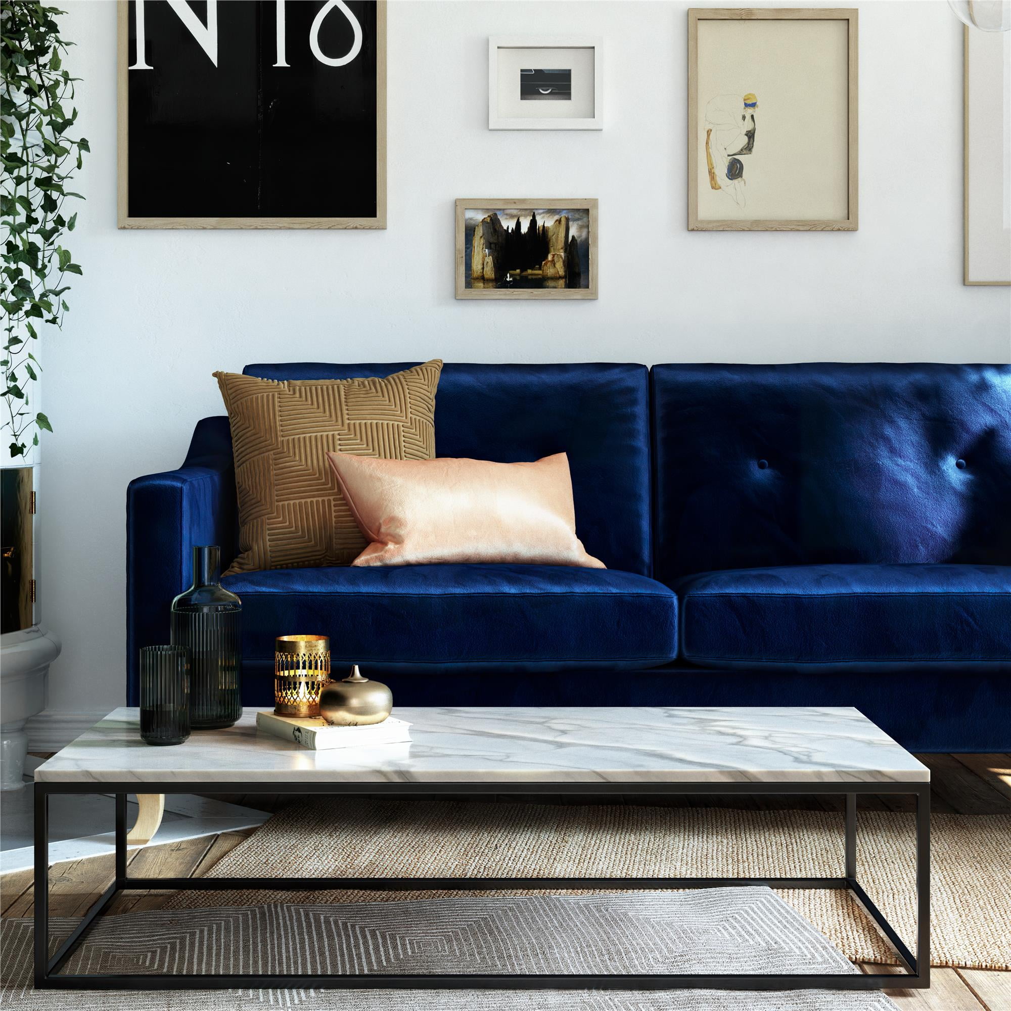 Mr. Kate Tess Sofa with Soft Pocket Coil Cushions, Small Space Living