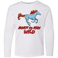 thumbnail image 3 of Inktastic Born to Run Wild- galloping horse Long Sleeve Youth T-Shirt, 3 of 5