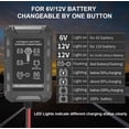 Lifepo4 6V 12V Lithium Automotive Battery Charger for Car, Boat, Motorcycle, Lawn Mower