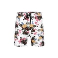 thumbnail image 1 of Txlixc Pantalones cortos de playa para hombres con cintura elástica, impresión hawaiana suelta Txlixc  moda, 1 of 4