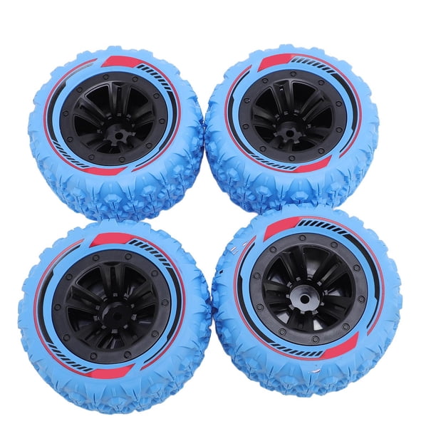 Neumlicos de Ruedas de Rastreador RC, Neumlicos Rc Rheels 4 PCS APARIENCIA CON ESTILO ANTISLIP CON TUERCA M3 M4 PARA 1/14 1/16 RC CRAWLER