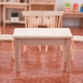 thumbnail image 2 of IBASETOY Dollhouse Accessories and Furniture Mini Desk Wood Khaki 1Pack for DIY Painting Accessories, 2 of 8