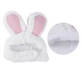 thumbnail image 1 of HINTRMENT Pet Costume Accessories 2Pcs Rabbit Ear Hat for Cat in White and Pink, 1 of 8