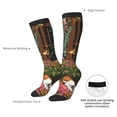 thumbnail image 4 of Yiaed Dog On Floral Couch Print Great elasticity Adult Stockings Sports socks for Men and Women, 4 of 6