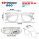 thumbnail image 4 of Lentes de Lectura con Filtro de Luz Azul B+D Cube Screen Color Cristal Unisex, 4 of 12