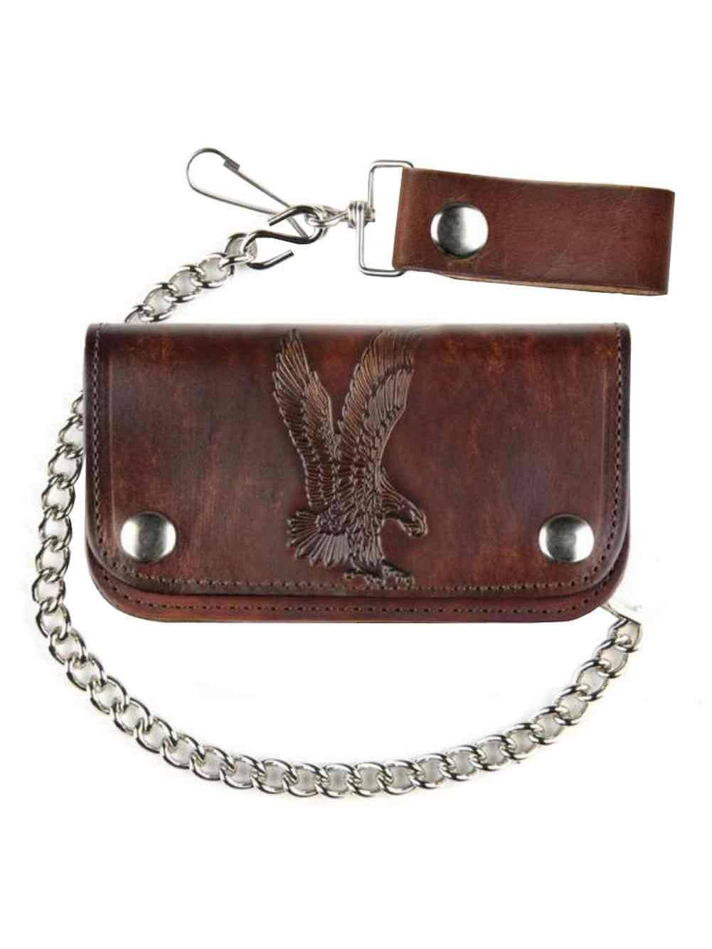 Royal Lion Mens Wallet Billfold Motorcycle Eagle and US Flag