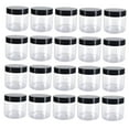 thumbnail image 1 of Luzkey Pot pour Animaux Vide avec Couvercle Rond Polyvalent Réutilisable Empilable Design Transparent Bocaux de Cuisine pour Crème Noix Pâtes Hydratants 20 Pcs 150ml, 1 of 8