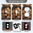 thumbnail image 3 of Yayeee Toggle Light Switch Wall Plate 1-Gang 4.5"x2.7" Home Decorative Outlet Cover, Gold Flower, 3 of 7