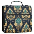 thumbnail image 5 of FORMRS Zipper Binder with Shoulder Strap 2-inch Ring 500 Sheet Capacity File Bag, Green Peacock Pattern, 5 of 5