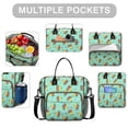 thumbnail image 2 of Pioneer Flower Floral Print Pattern Womens Lunch Box for Work,Insulated Large Lunch Bag,Leakproof Adult Lunch Bag for Work,Beach,Travel,Picnic,Camping, 2 of 6