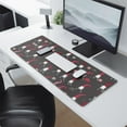 thumbnail image 2 of Long Mouse Pads for Desk,Dark Gray Christmas Gnome Pattern Desk Mats on Top Of Desks, Desk Mouse Pad Extra Large with 3mm Non-Slip Base and Stitched Edge for Gaming,Office,Work,Home 31.5x11.8in, 2 of 5