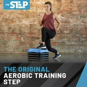 The Step High Step Aerobic Platform with High Step Blue Aerobic Platform and 4 Black Risers