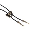 thumbnail image 3 of Corbata de Bolo Sonducket con cabeza de calavera y esqueleto Cobre Antiguo, 3 of 6
