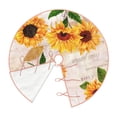 thumbnail image 3 of Bingfone Christmas Tree Skirt Mat Christmas Decoration Interior 30"-Sunflower, 3 of 8