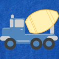 thumbnail image 2 of CafePress - Cute Cement Truck - Cute Infant Baby Football Bodysuit, 2 of 3