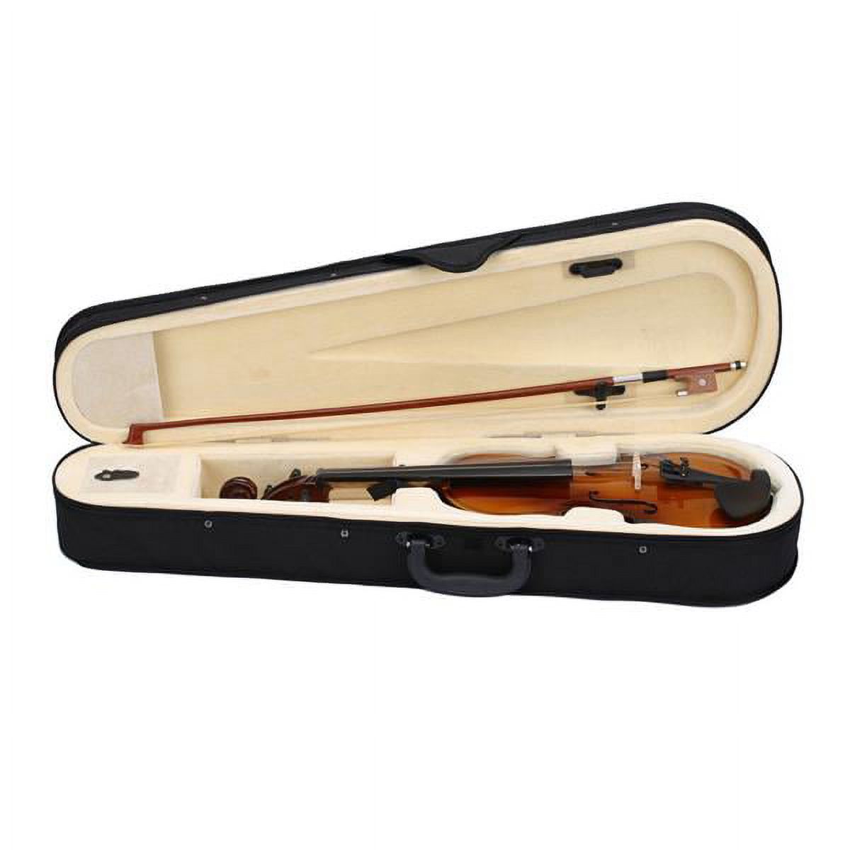 Clerance! Violin Set, 1/2 Fiddle with Rosin Carrying Case, Solid Wood Violins Musical Instrument Beginners Kit Gift