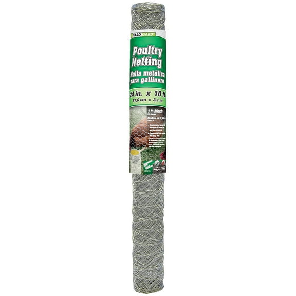 YARDGARD 2 Foot X 10 foot 1 Inch Mesh Poultry Netting