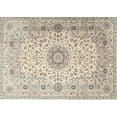 thumbnail image 1 of Ahgly Company Indoor Rectangle Traditional Vanilla Gold Medallion Area Rugs, 7' x 9', 1 of 6