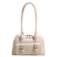 thumbnail image 1 of Hobo Bag Boston Tote Bolso Hombro para Mujer Color Sólido PU Cuero, 1 of 9