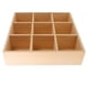 thumbnail image 1 of GOOHOCHY Caja de madera para té, soporte para bolsitas de té, caja de almacenamiento para paquetes de azúcar con 9 compartimentos para la cocina., 1 of 8