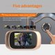 thumbnail image 4 of Mirilla digital, cámara de seguridad con timbre y mirilla con pantalla LCD de 2,8 pulgadas con gran cantidad de píxeles y visión nocturna, gran angular para tomar fotografías, 4 of 8