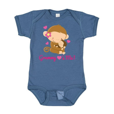 

Inktastic Grammy Loves Me Monkey Gift Baby Girl Bodysuit