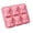 Pink, variant on Highland Cow Ice Tray,6 Cavity Silicone Ice Molds,Reusable Silicone Ice Tray for Drinks, Cocktails,Bar and Party Use,Pink