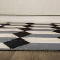 thumbnail image 3 of World Rug Gallery Contemporary Geometric Flatweave Indoor/Outdoor Area Rug - GRAY 2'x7', 3 of 9