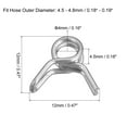 thumbnail image 2 of Unique Bargains Double Wire Spring Hose Clamp, 304 Stainless Steel 4mm Fuel Line Silicone Tube Spring Clips, 20 Pack, 2 of 5