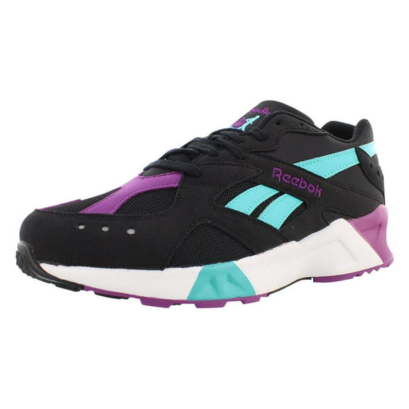 Reebok Men's Aztrek Black / Solar Pink Blue White Ankle-High Running - 7.5M