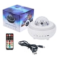 thumbnail image 4 of Lámpara proyector USB con luz nocturna y altavoz Bluetooth. Proyector de estrellas LED para dormitorio con control remoto. Lámpara de ambiente con efecto cielo estrellado., 4 of 8