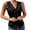 Black, variant on Blazer Vest for Women Lightweight Collarless Single Breasted Button Sleeveless Suit Waistcoat Dressy Casual Solid Color Office Layering Gilet XXL