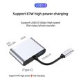 thumbnail image 2 of USB C Hub 4-In-1 Docking Station with 5Gbps USB 3.0, 4K HD, VGA, 87W PD Charging for , Laptops, & More, 2 of 5
