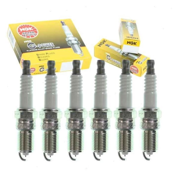 6 pc NGK G-Power Spark Plugs compatible with Pontiac Grand Am 3.1L 3.3L 3.4L V6 1992-2005