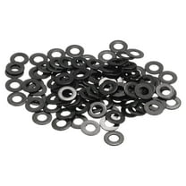 200 Pcs M3 Stainless Steel Flat Washers, 7mm Outer Diameter Metal Flat Washer for Screws and Bolts, Black Finish