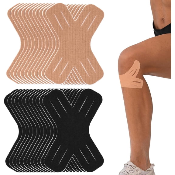 Knee Kinesiology Tape Precut Knees Tendon Strap Support Strap Tape - Elastic Breathable Knee Shoulder Joint Support Protective Athletic Tape for Hikin