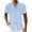 Light Blue, variant on Inleife Mens Solid Color Turndown Collar Shirts Men Casual Fashion V-Neck Short Sleeve Breathable Shirt Tops