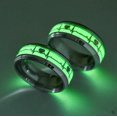 thumbnail image 5 of Glowing Heartbeat Stainless Steel Promise Ring, One Size, Gray, 5 of 9