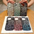 thumbnail image 5 of for iPhone Case,Luxury ElectroPlated Glitter Sparkle Sparkly Bling Hollow Flower Soft Shockproof Phone Case (Black,iPhone 13 Pro Max), 5 of 6