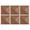 Ebony 6pcs, variant on 6 Pack Acoustic Panels, 23.6 x 23.6 Inch Self-Adhesive Soundproof Wall Tiles, Decorative Wood Grain Design Sound Absorbing Panels for Home Studio Office