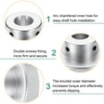 thumbnail image 4 of Uxcell Aluminum Alloy Handwheel 60mm OD 19mm Bore Machine Tool Hand Wheel for Milling Machine Lathe, Silver Tone, 4 of 6