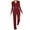 Red, variant on Aofany Women's 2 Piece Outfits Solid Slim Long Sleeve Cardigan Casual Pants Knitting Sets Lounge Set