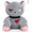 A02, variant on Christmas Bunny Stuffed Toys, Halloween Scary Rabbit Stuffed Animal Long Ears Standing Toy, Suitable for Fans Easter Christmas Birthday Gift (White)