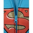 thumbnail image 4 of DC Comics Justice League Big Girls' Cosplay Zip-Up Hoodie Supergirl Blue Red, 4 of 4