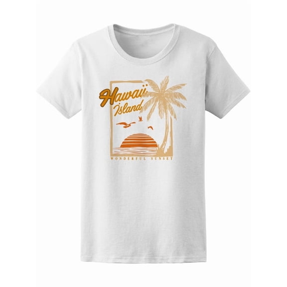 Vintage Tropical Sunset Surf T-Shirt Men -Image by Shutterstock, Male Small