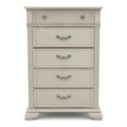 thumbnail image 2 of Furniture of America Charo Traditional Wood 5-Drawer Chest in Antique White, 2 of 7