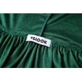 thumbnail image 4 of Capa de disfraz VGLOOK de terciopelo con capucha, extra larga, 160 cm, color verde, 4 of 5